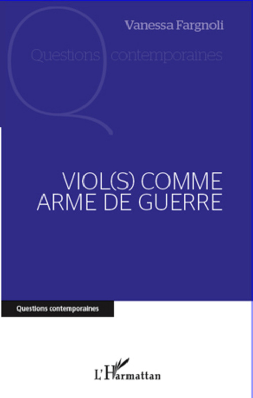 Couverture ebook de Viol(s) comme arme de guerre, de Vanessa Fargnoli