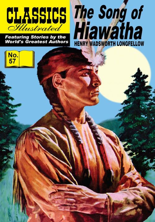ebook cover of The Song of Hiawatha, by Henry Wadsworth Longfellow