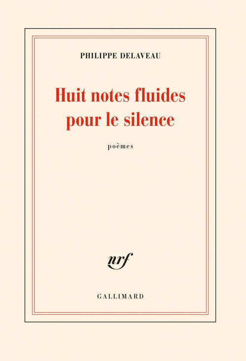 Couverture ebook de Huit notes fluides pour le silence, de Philippe Delaveau