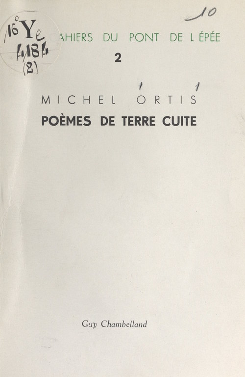 ebook cover of Poèmes de terre cuite, by Michel Ortis