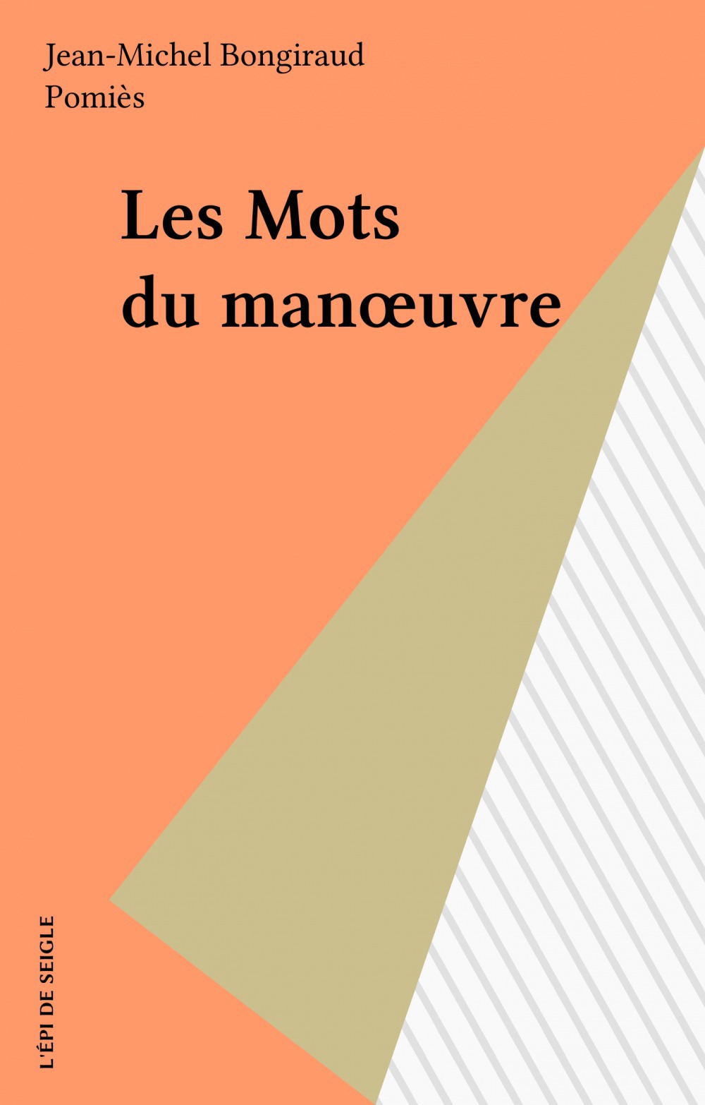 Couverture ebook de Les Mots du manoeuvre, de Jean-Michel Bongiraud