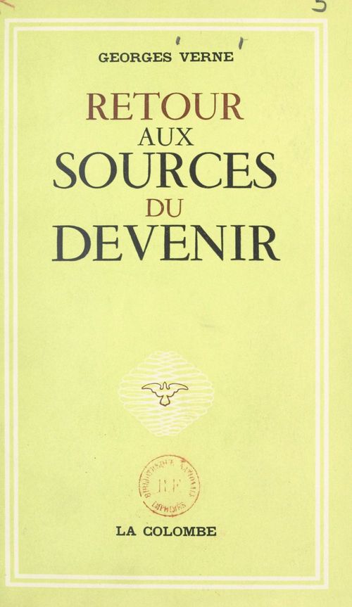 Couverture ebook de Retour aux sources du devenir, de Georges Verne