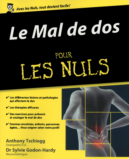 ebook cover of Mal de dos Pour Les Nuls, by Anthony Tschiegg, Sylvie Godon-Hardy