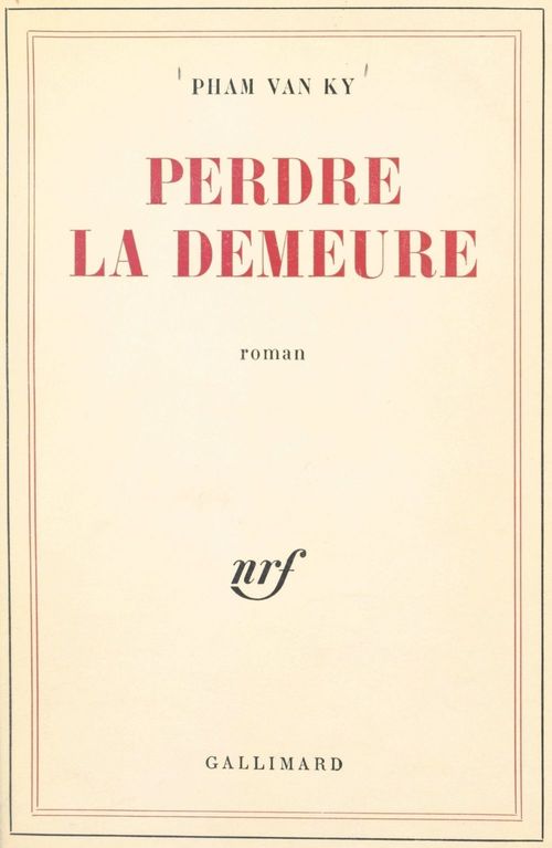 ebook cover of Perdre la demeure, by Van Ky Pham