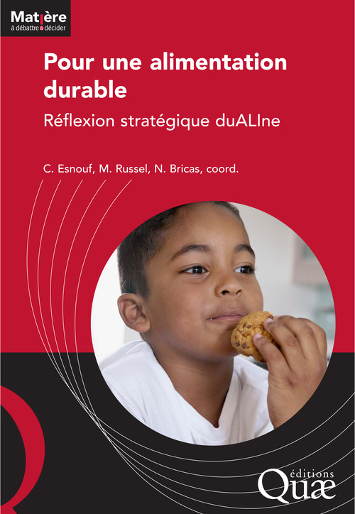 Couverture ebook de Pour une alimentation durable, de Nicolas Bricas, Catherine Esnouf, Marie Russel