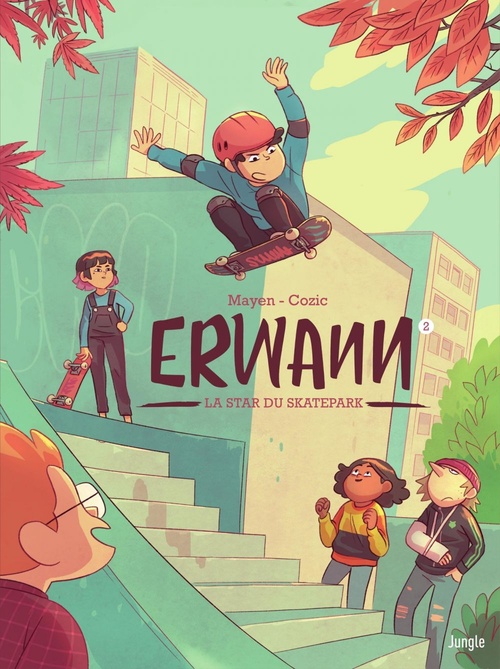 ebook cover of Erwann - Tome 2 - La star du skatepark, by Cédric Mayen, Yann Cozic