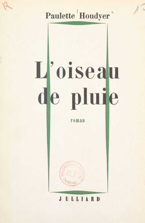 ebook cover of L'oiseau de pluie, by Paulette Houdyer