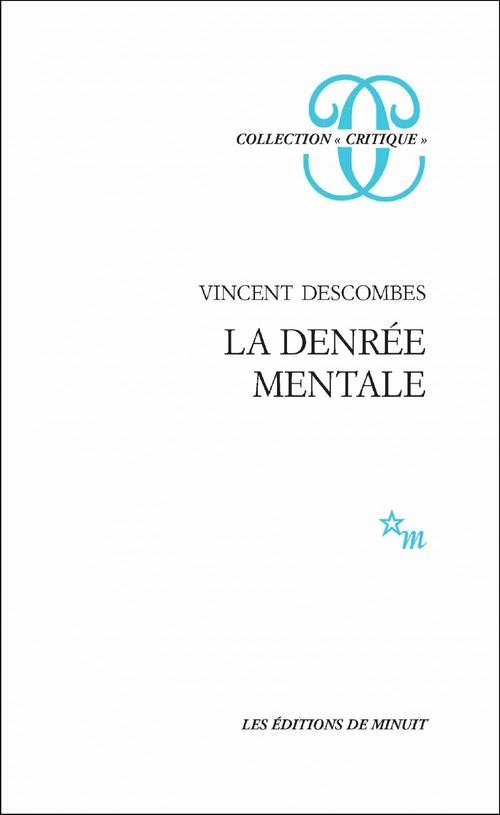 ebook cover of La Denrée mentale, by Vincent Descombes