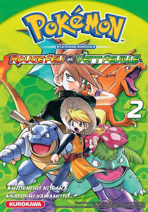 Couverture ebook de Pokémon Rouge Feu et Vert Feuille / Émeraude - Tome 2, de Hidenori Kusaka, Satoshi Yamamoto