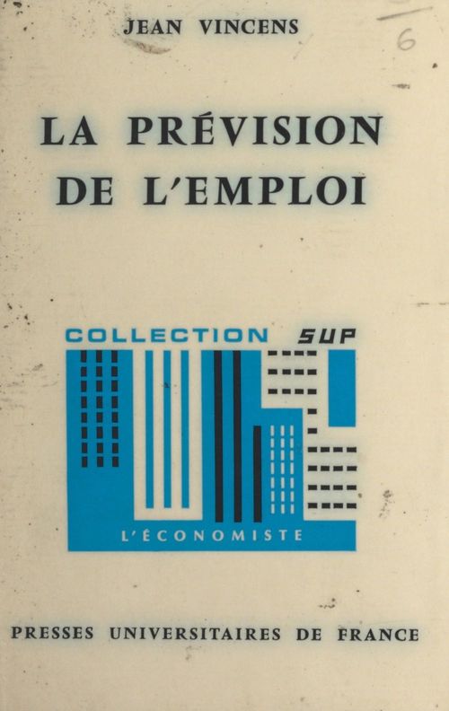 ebook cover of La prévision de l'emploi, by Jean Vincens