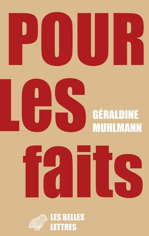 Couverture ebook de Pour les faits, de Géraldine Muhlmann