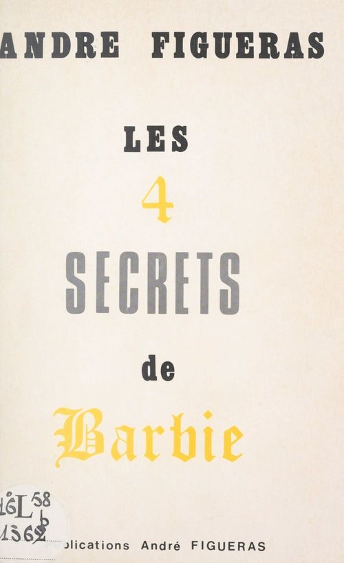 Couverture ebook de Les quatre secrets de Barbie, de Andre Figueras