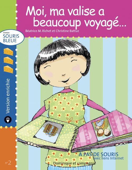 Couverture ebook de Moi, ma valise a beaucoup voyagé... - version enrichie - Niveau de lecture 3, de Béatrice m. Richet