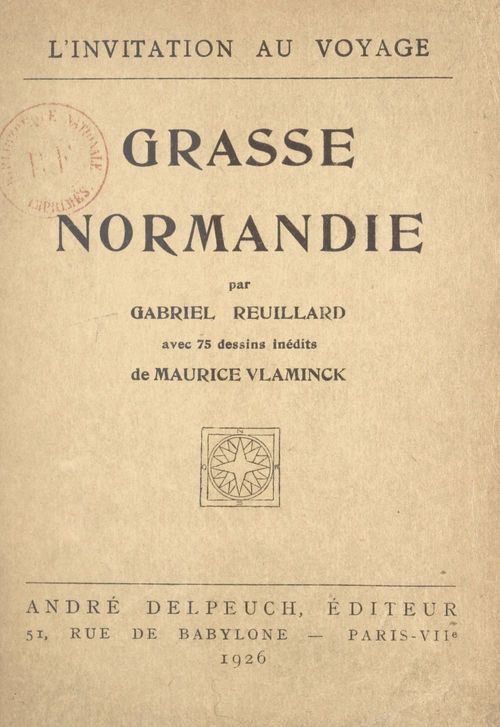ebook cover of Grasse Normandie, by Gabriel Reuillard