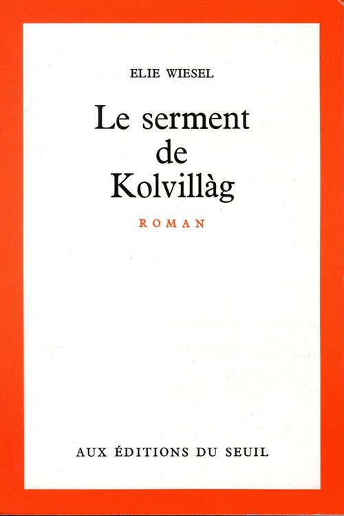 Couverture ebook de Le Serment de Kolvillag, de Wiesel Elie