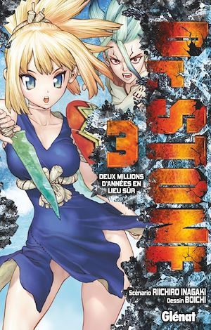 Couverture ebook de Dr. Stone - Tome 03, de Riichirô Inagaki, Boichi