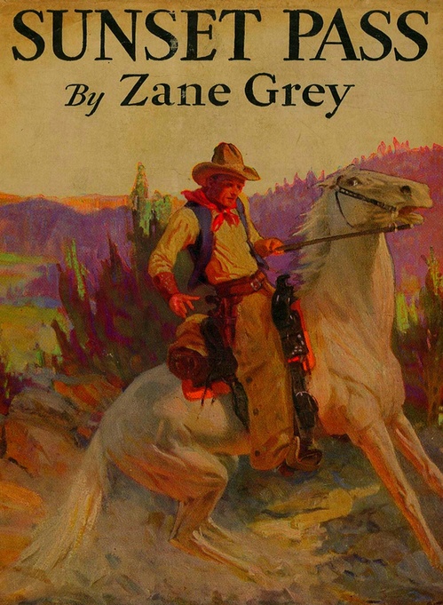 ebook cover of Sunset Pass, by Zane Grey