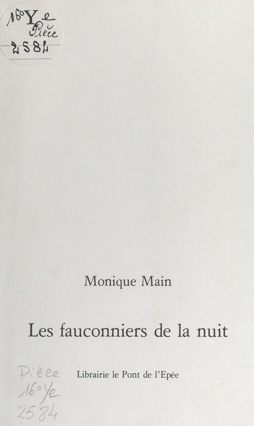 Couverture ebook de Les fauconniers de la nuit, de Monique Main