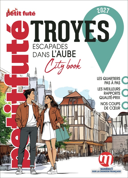 Couverture ebook de Guide Troyes 2027 Petit Futé: Escapade dans l'Aube, de Dominique Auzias, Jean-Paul Labourdette