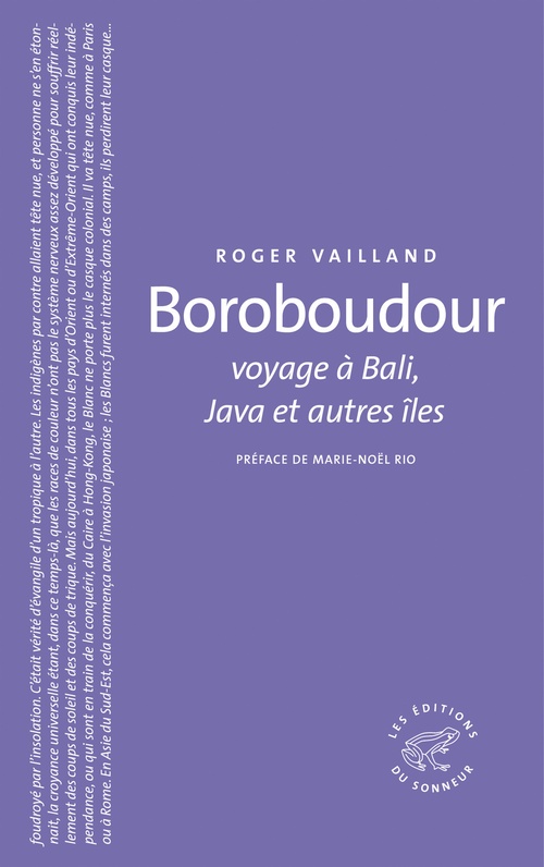 Couverture ebook de Boroboudour voyage à Bali, Java et autres îles, de Roger Vailland
