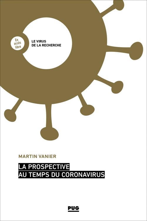 Couverture ebook de La prospective au temps du coronavirus, de Martin Vanier