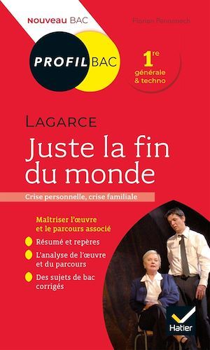 Couverture ebook de Profil - Lagarce, Juste la fin du monde, de
