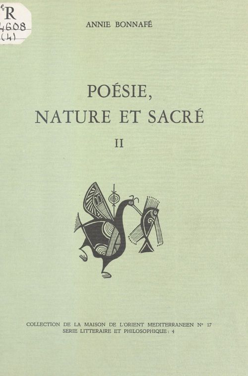 ebook cover of Poésie, nature et sacré (2) : L'Âge archaïque, by Annie Bonnafe