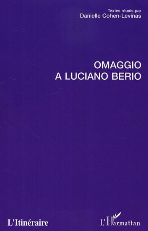 Couverture ebook de Omaggio a Luciano Berio, de Danielle Cohen-Levinas