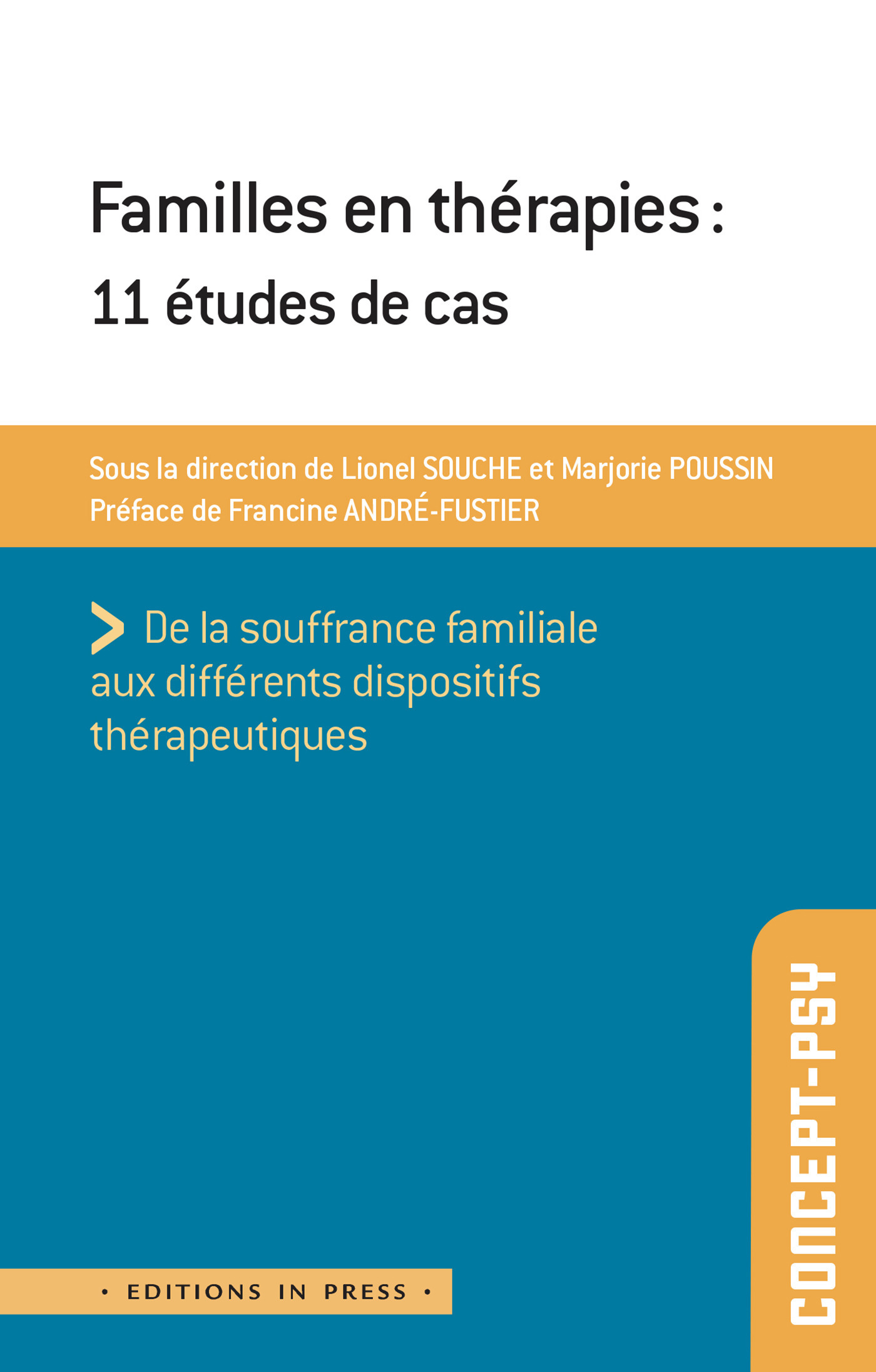 Couverture ebook de Familles en thérapies, de Collectif, Marjorie Poussin, Lionel Souche