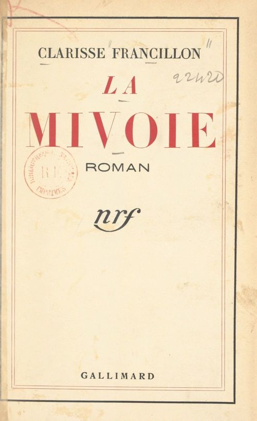 Couverture ebook de La Mivoie, de Clarisse Francillon