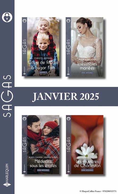 Couverture ebook de Pack mensuel Sagas - 12 romans (Janvier 2025), de Collectif