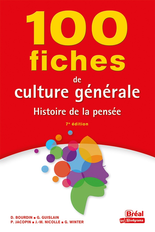 ebook cover of 100 fiches de culture générale : Histoire de la pensée, by Jean-Marie Nicolle, Geneviève Winter