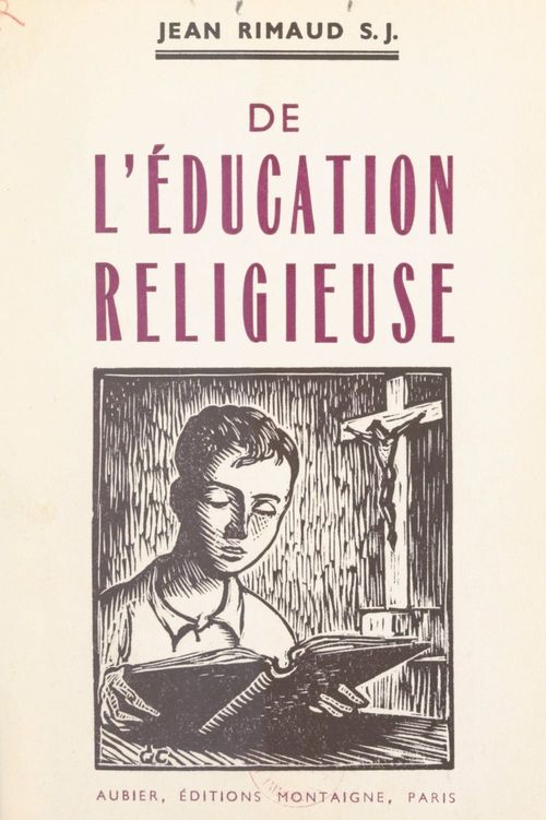 Couverture ebook de De l'éducation religieuse, de Jean Rimaud