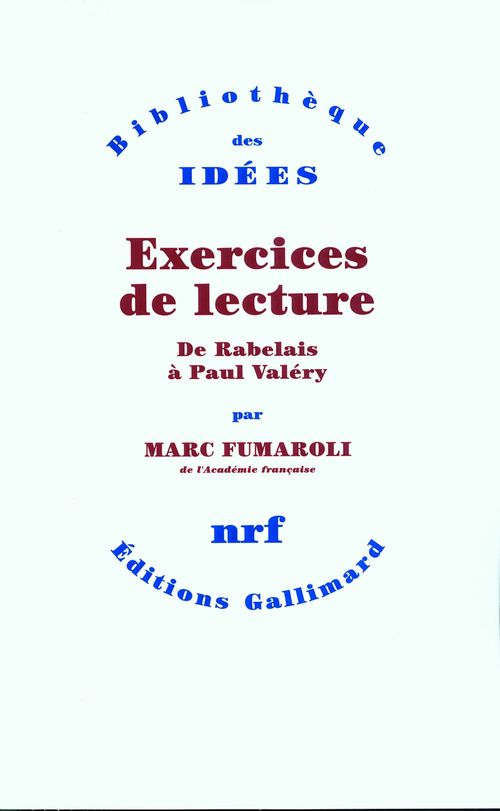 ebook cover of Exercices de lecture. De Rabelais à Paul Valéry, by Marc Fumaroli