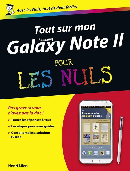 ebook cover of Tout sur mon Galaxy Note II pour les nuls, by Henri Lilen
