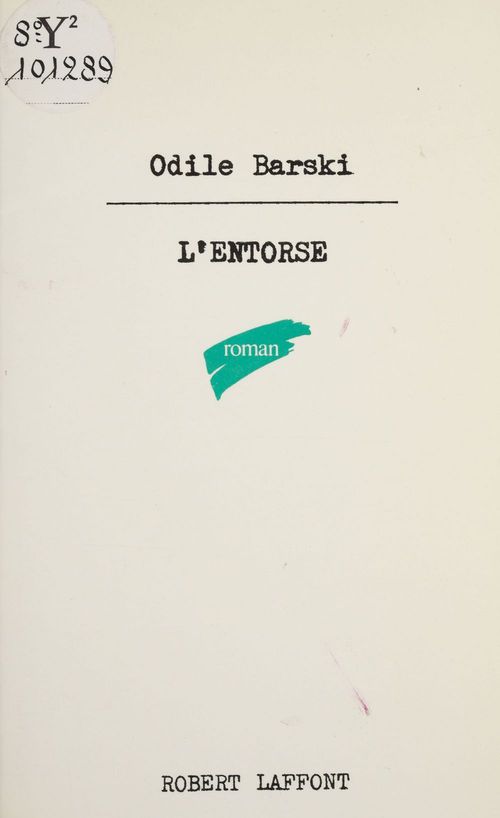 ebook cover of L'Entorse, by Odile Barski