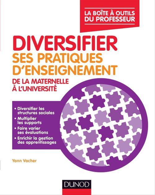 Couverture ebook de Diversifier ses pratiques d'enseignement, de Yann Vacher