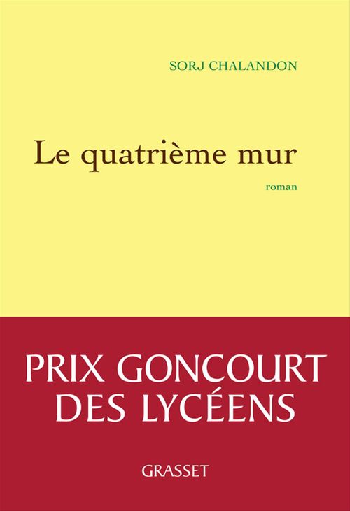 Couverture ebook de Le quatrième mur, de Sorj Chalandon