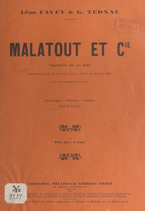Couverture ebook de Malatout et Cie, de Georges Tednau, Leon Favey