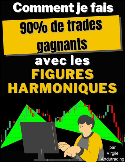 Couverture ebook de Comment je fais 90% de trades gagnants avec les Figures Harmoniques, de Virgile Artdutrading