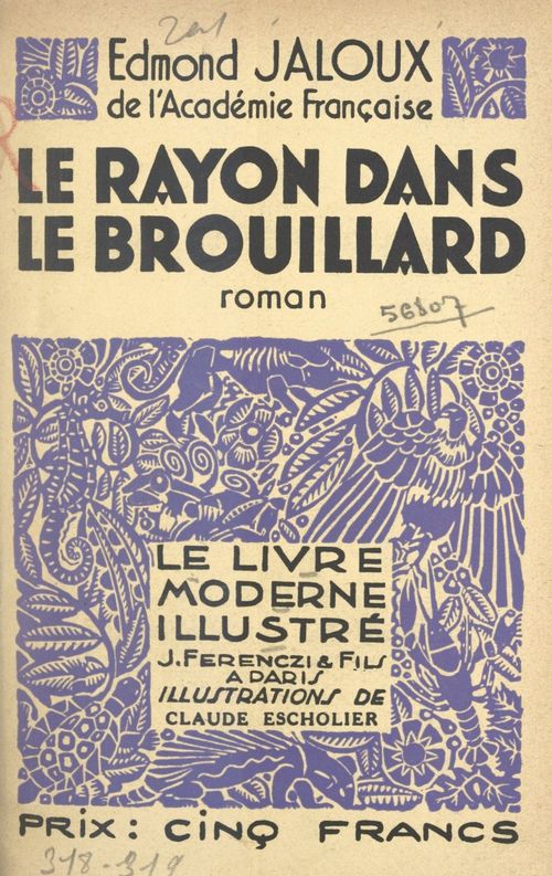 Couverture ebook de Le rayon dans le brouillard, de Edmond Jaloux