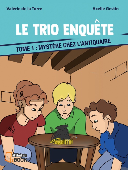 Couverture ebook de Mystère chez l'antiquaire, de Valérie de la Torre