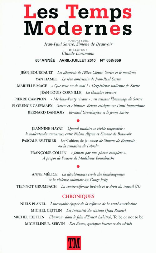 ebook cover of Les Temps Modernes N° 658, by Revue Les Temps Modernes