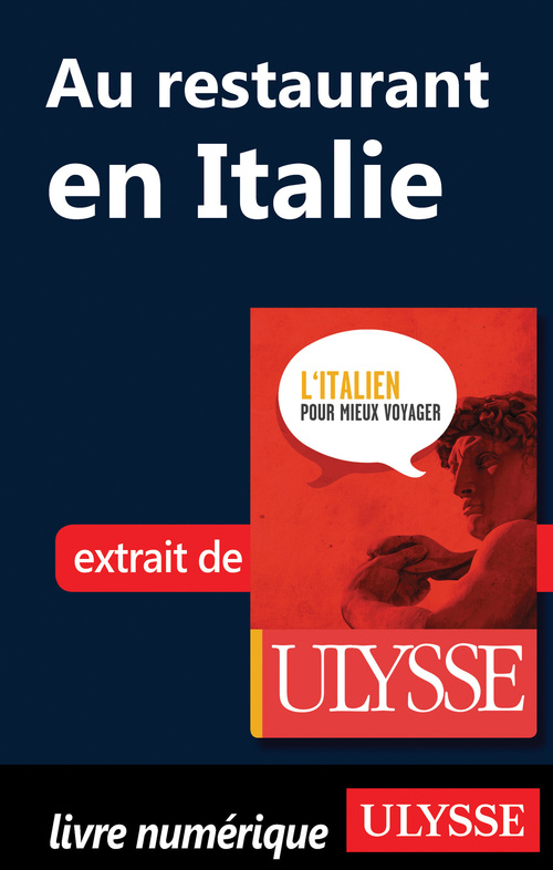 Couverture ebook de Au restaurant en Italie (Guide de conversation), de Nicole Pons