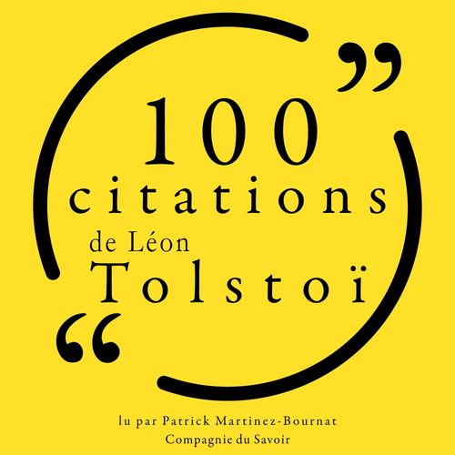 Couverture audiobook de 100 citations de Léon Tolstoï, de Léon Tolstoï