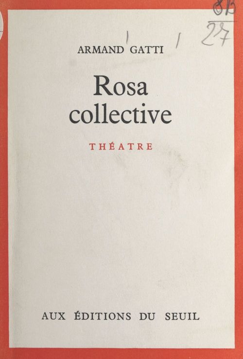 Couverture ebook de Rosa collective, de Armand Gatti
