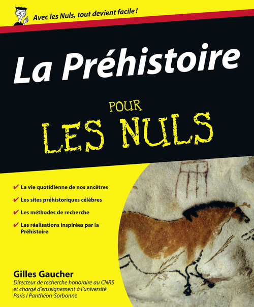 Couverture ebook de La préhistoire pour les nuls, de Gilles Gaucher