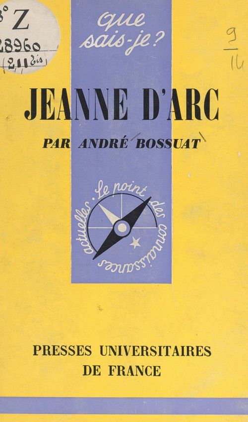 Couverture ebook de Jeanne d'Arc, de Andre Bossuat