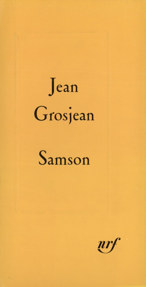 ebook cover of Samson, by Jean Grosjean