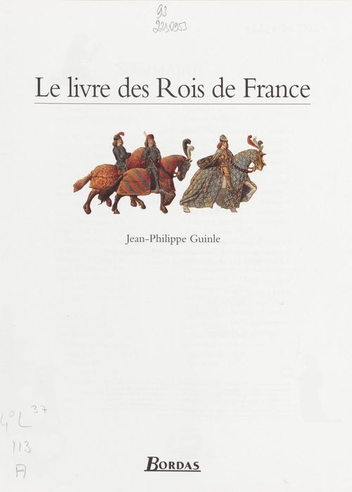 Couverture ebook de Le Livre des rois de France, de Guinle